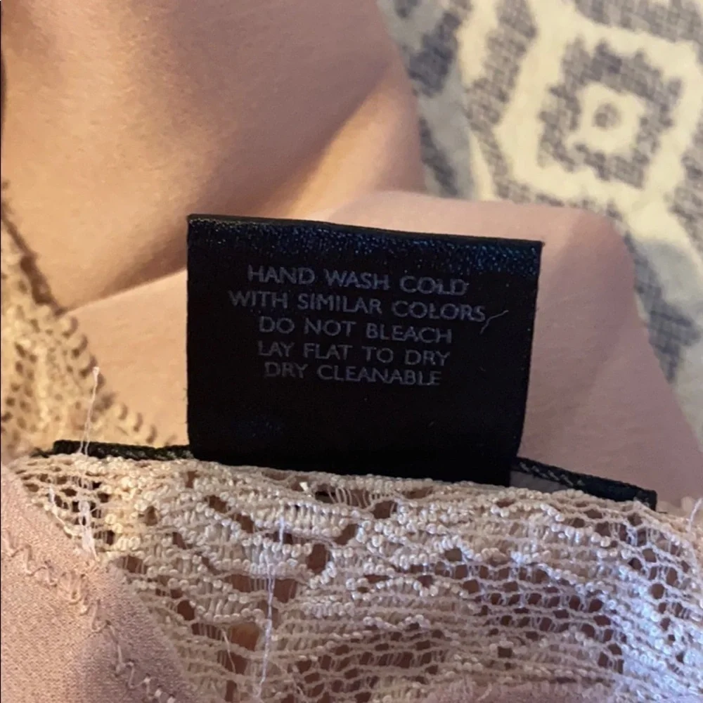 Natori Satin Lace Trim Chemise NWOT Rose/Ivory​​​​​​​​​ - Picture 12 of 12